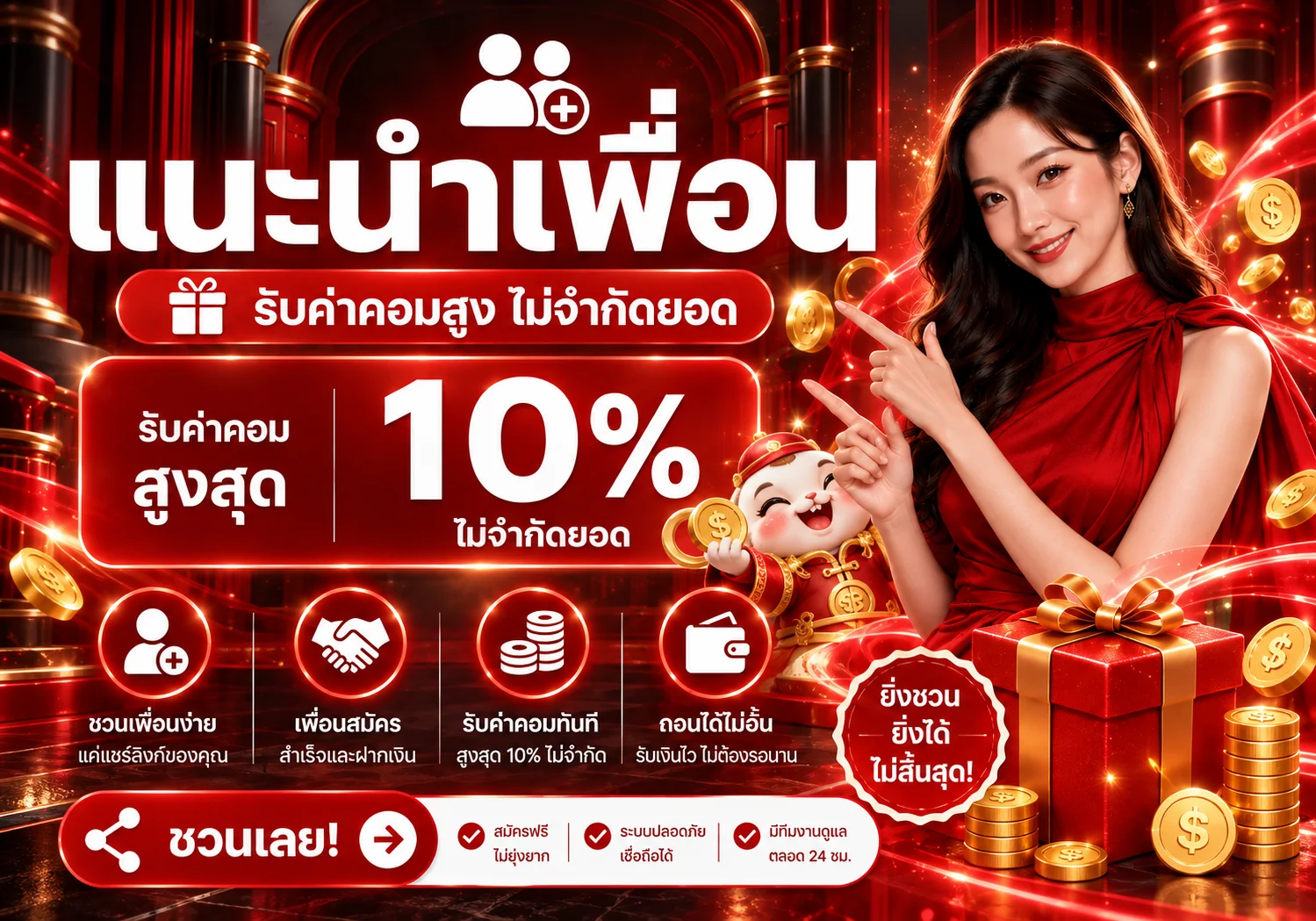ภาพโปรโมชั่นแนะนำเพื่อน MAXXVIP